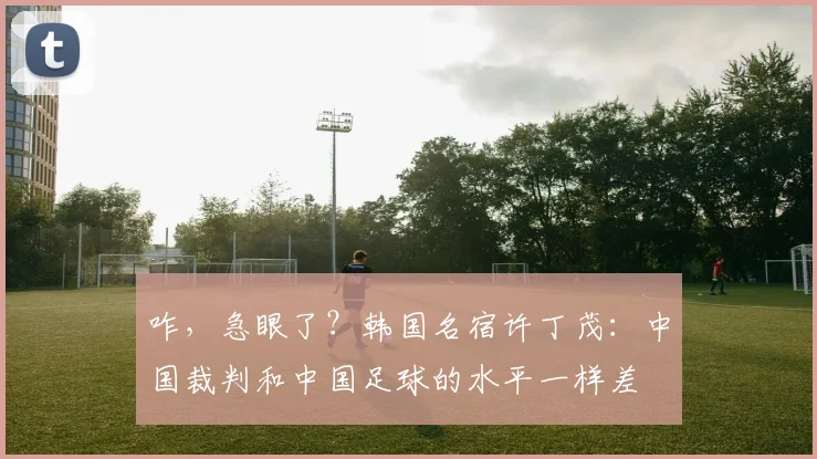 咋，急眼了？韩国名宿许丁茂：中国裁判和中国足球的水平一样差