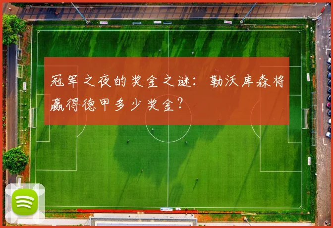 冠军之夜的奖金之谜：勒沃库森将赢得德甲多少奖金？