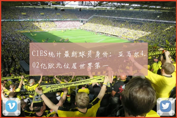 CIES统计最新球员身价：亚马尔4.02亿欧元位居世界第一