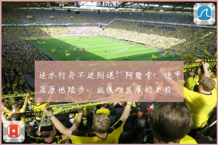 逆水行舟不进则退！阿隆索：德甲若原地踏步，就很难发展的更好